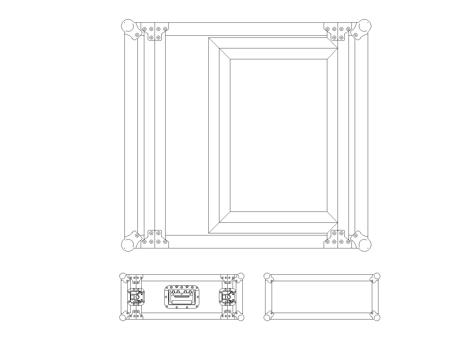 4ru Rack Case Sleeve With Top Access Door Armor Cases