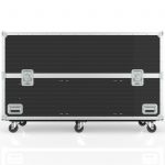 Twin TV Road Case with End Compartment