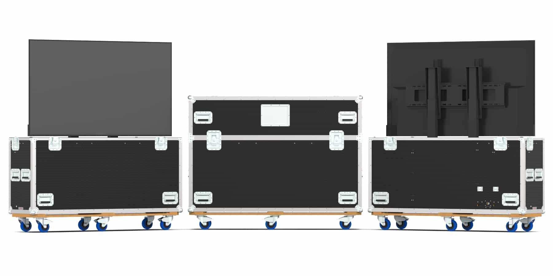 Transport Case with Motorized Lift for TCL 65C715 65″ Display