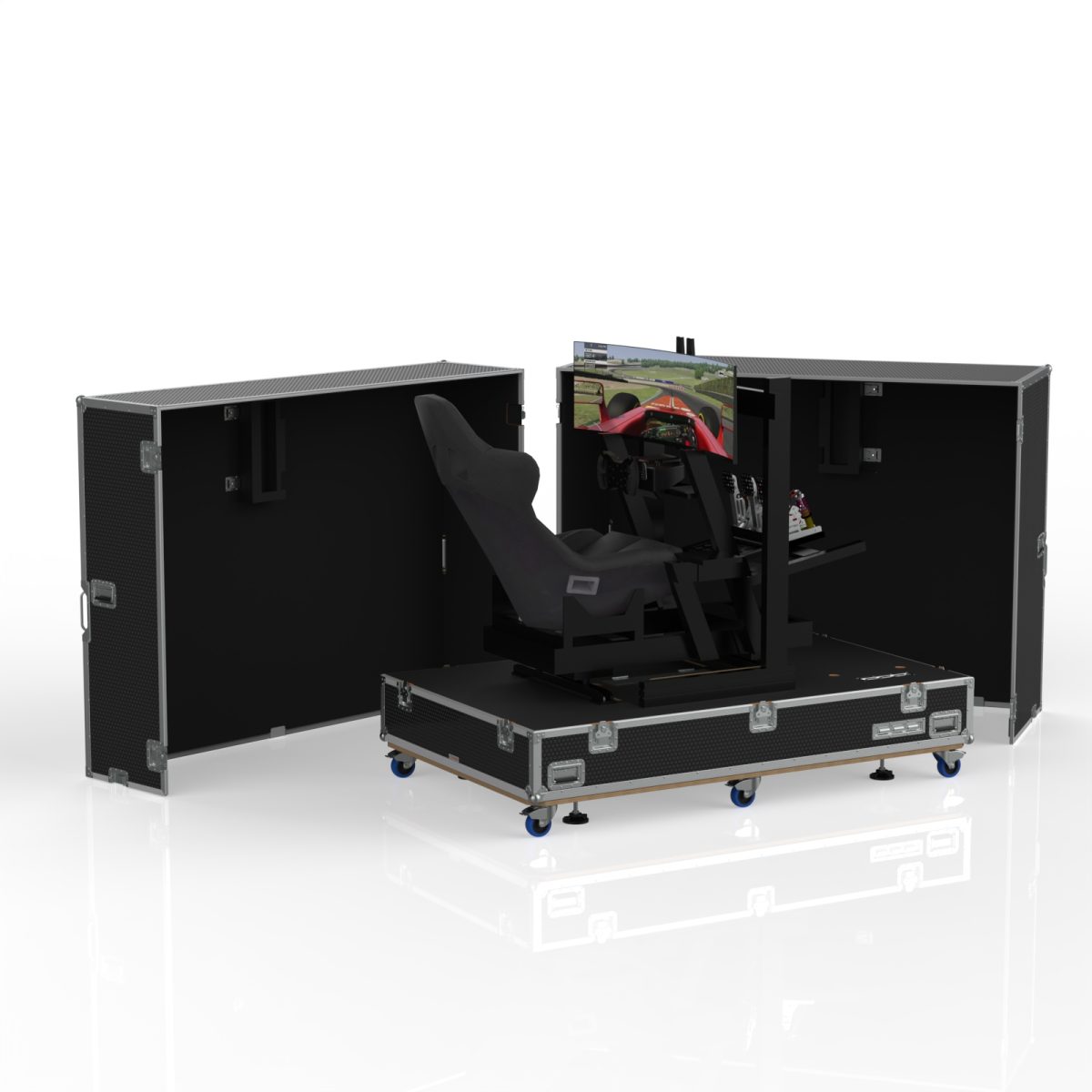 TRANSPORT CASE FOR NEXT LEVEL RACING MOTION PLUS PLATFORM HS2100 R3.4 WITH PC AND MONITOR